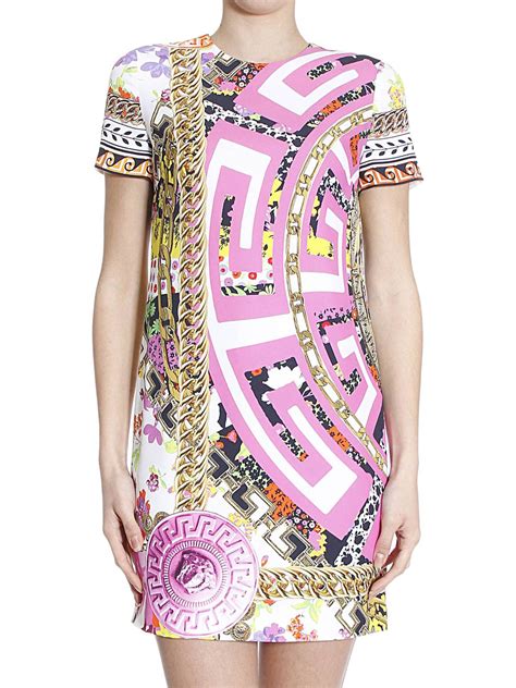 versace medusa print red velvet dress|versace dresses online.